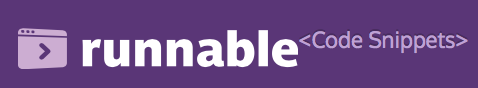 Runnable CodeSnippets
